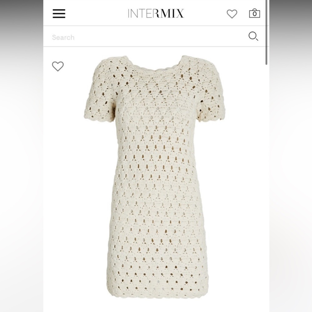 NWT INTERMIX Crochet Dress